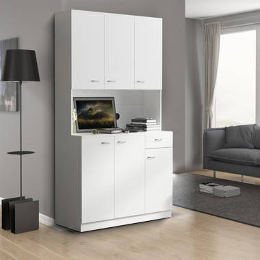 Livarno Home Chest of drawers with 2 drawers and 2 doors (white) :  : Home & Kitchen