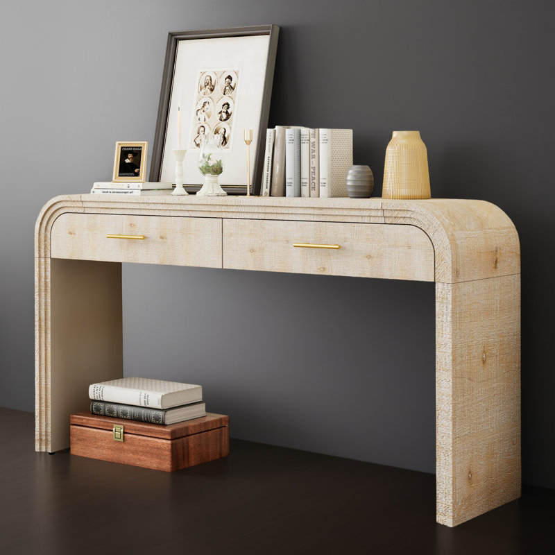 Table d'appoint 59 po pour vestibule, Bois naturel délavé