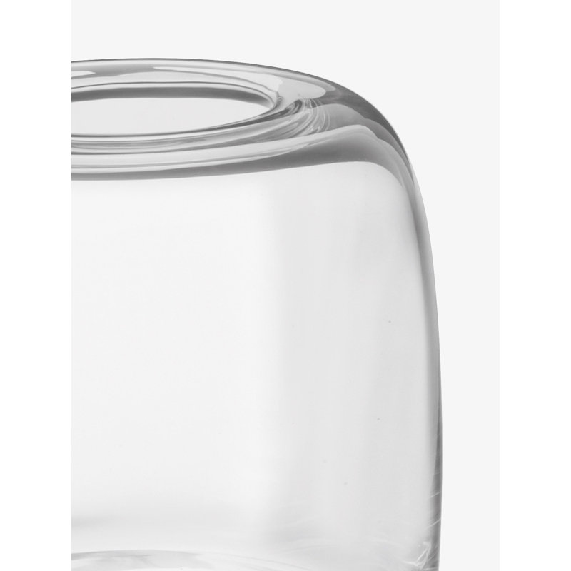 Melt Handcrafted Glass Table Vase, Clear