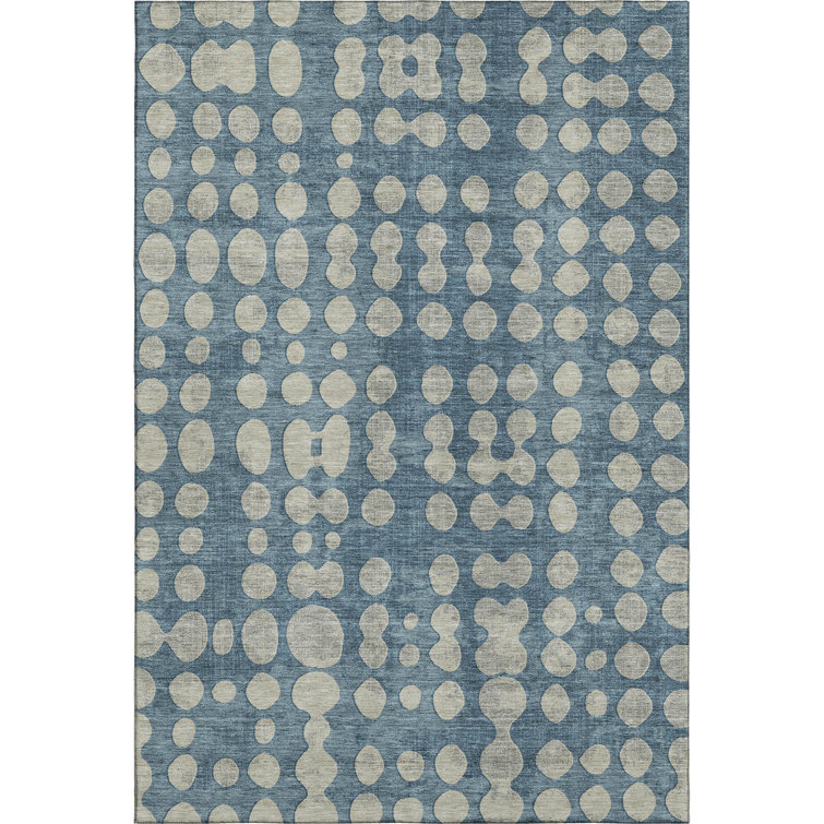 Premium Machine Washable Prisco Denim Rug