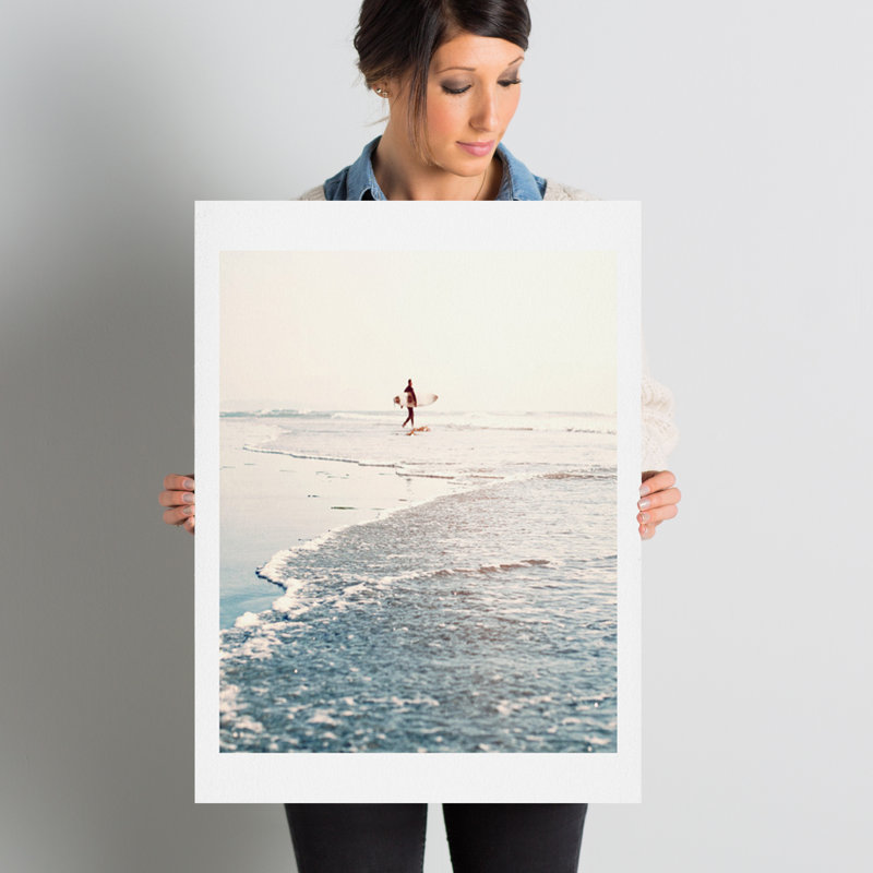 « surfer dude », reproduction de photo, H 24 po x l 18 po x P 0,12 po