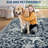 Area Rug 5x7 Washable Rug for Living Room/Bedroom Stain Resistant Foldable Nursery Mat Black-857984056-857984007