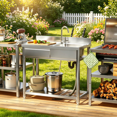 Évier utilitaire de cuisine 39 po Heimo