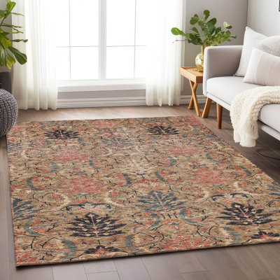 Tapis d'intérieur / extérieur lavable kaki Rustica 