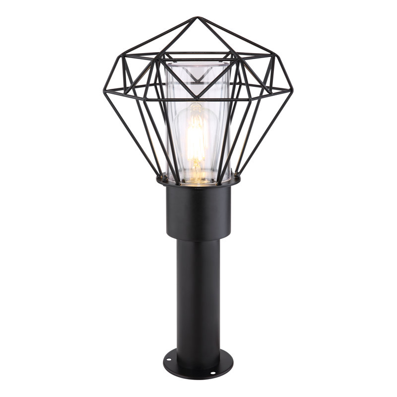 Couronne Black Stainless Steel Pathway Light, 50cm H x 25.5cm W x 22.5cm D