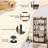 1 Pcs 5-tier Storage Rack With 4 Hooks Open Display Shelves Metal Frame Display
