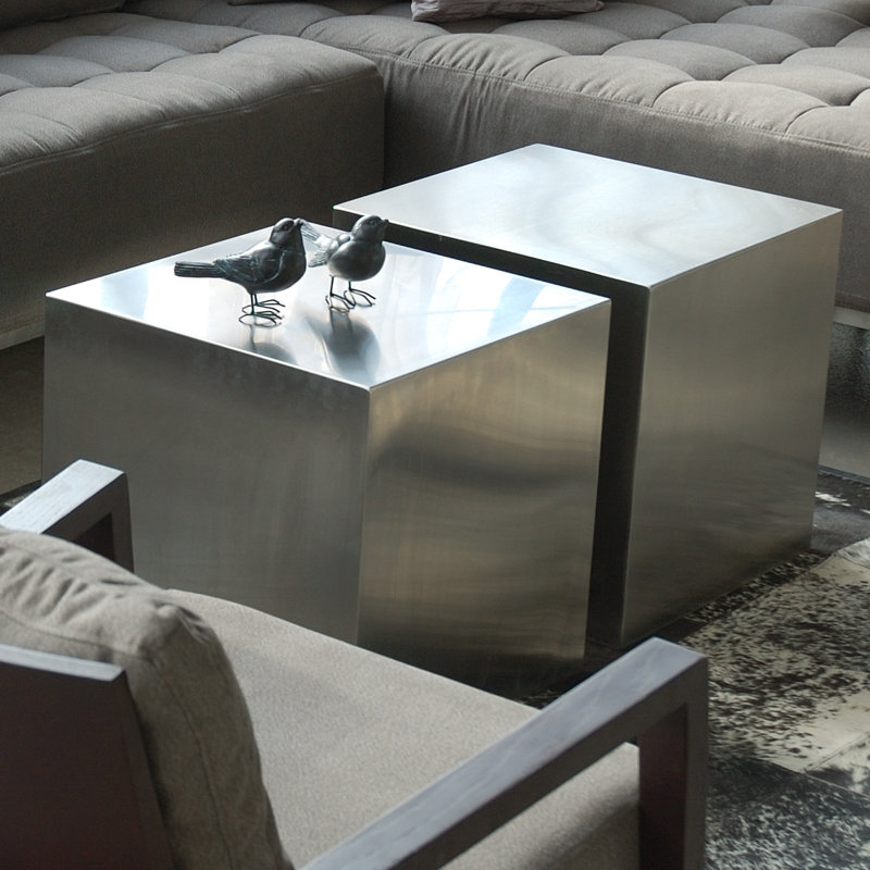 Steel Top End Table