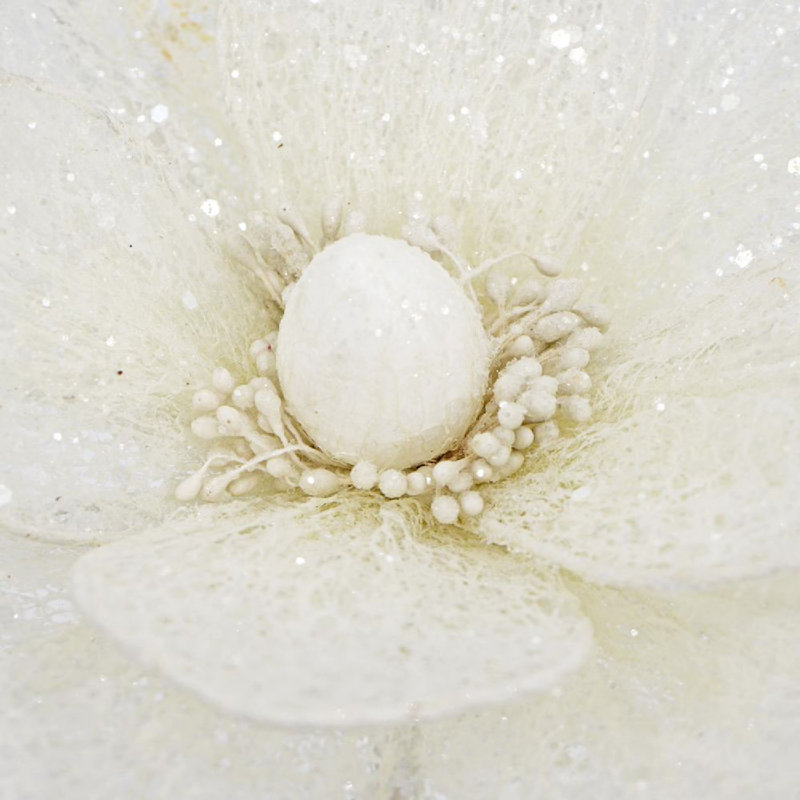 Ensemble de 12 tiges de magnolia - blanc