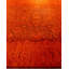 Tapis orange / rouge surteint de conception unique 8 pi 2 po x 10 pi 5 po Overdyed