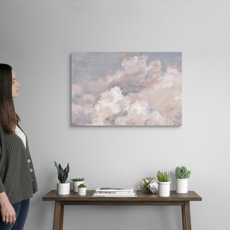 «Daydream Neutral 01» par Lisa Audit - reproduction d'art, Toile tendue, H 20 po x l 30 po x P 1,25 po