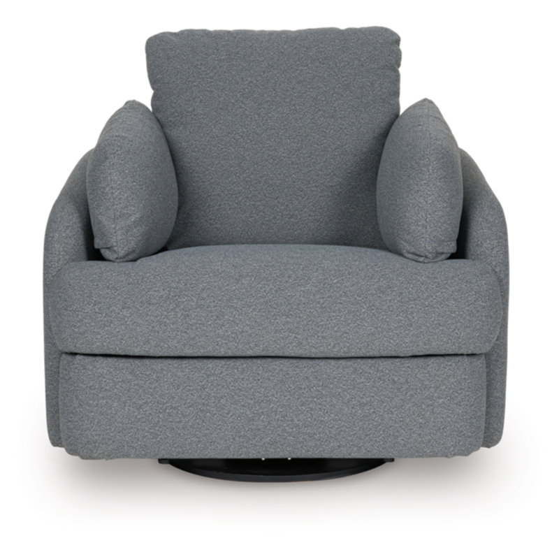 Alainmont Next-Gen Nuvella Swivel Power Recliner, Gray