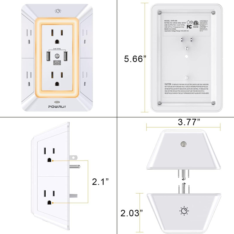 3 Tamper Resistant Single Outlet