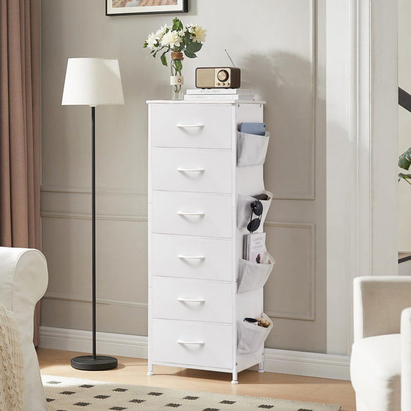 Commode 6 tiroirs Chapple, Blanc