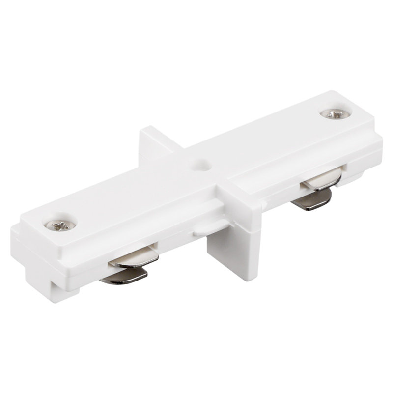 Connecteur de rail en forme de H à extrémité simple I, connecteur de coin à 3 fils, blanc, White