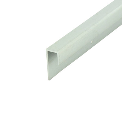 Outwater Aluminum J Channel Fits Material 1/4 To 9/32 Inch Clear Anodized (Satin) Finish Aluminum Cap Moulding (Pack Of 18)