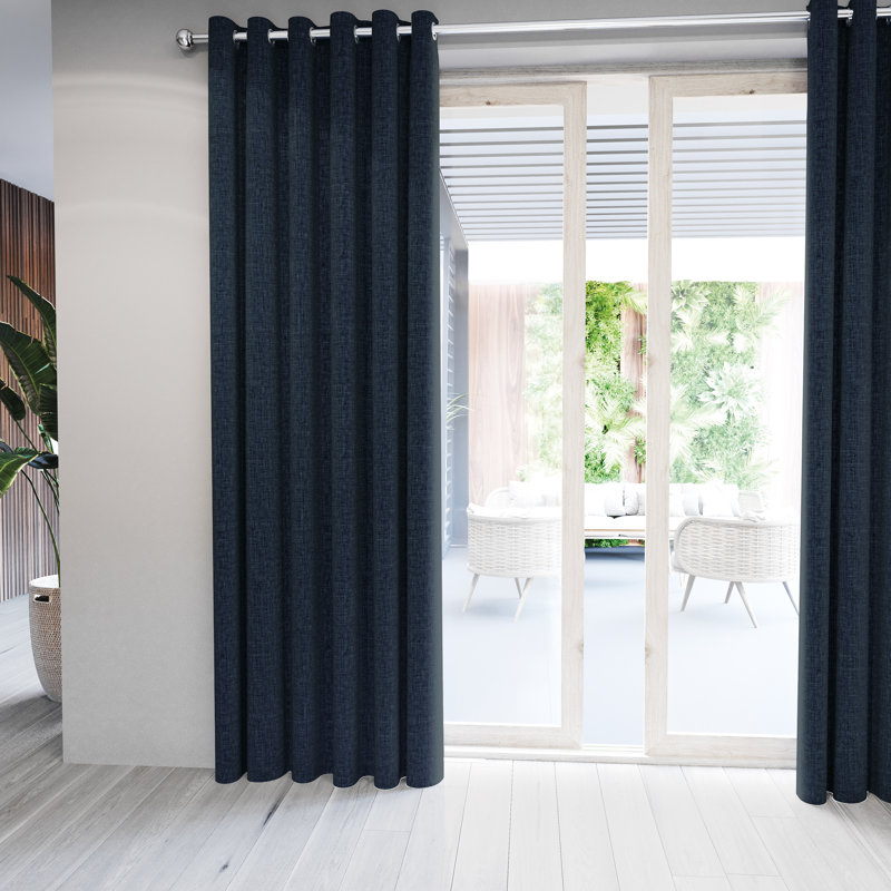 Kalo Room Darkening Curtain Pair, Blue, 168 W x 183 D cm