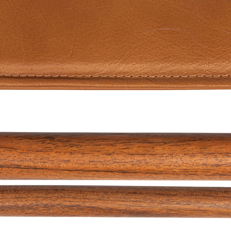 Ikast Solid Wood and Leather Dining Chair, Set of 2