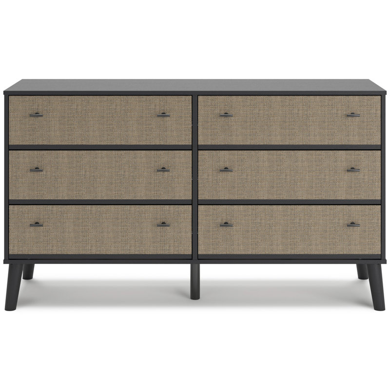 Commode Piperton, Noir / taupe