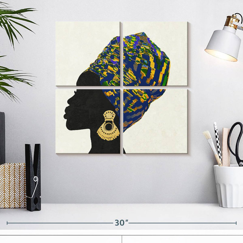 Leisha Kente II, H 18 po x l 18 po