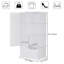 Organiseur extensible en plastique à 8 compartiments avec tringle de suspension et portes blanches classiques pour chambre et bureau