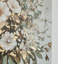 Ensemble de 2 fausses fleurs, feuille d'or embelli, gris 24 x 35 Faiz
