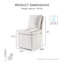 Chaise d'appoint à roulettes Wrentham Burney-1151694469