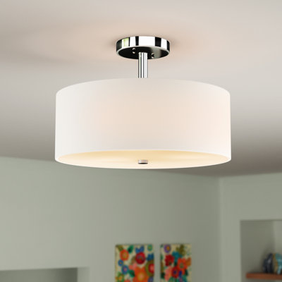 Jaida Fabric Semi Flush Mount