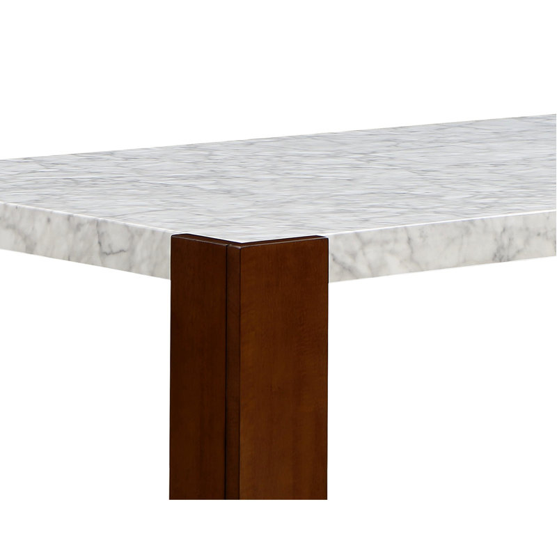 Hettie Engineered Stone Top Dining Table With Engineered Stone Top