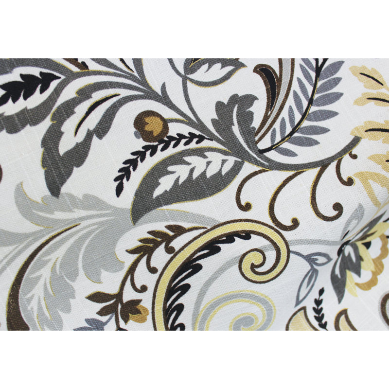 Findlay Charcoal 3-Scoop Empire Valance for Windows up to 54" W, 21" x 60"