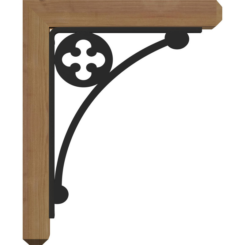 Support de fixation simple 8 po Crawley, H 19 po x P 16 po, 4"W x 2"T Western Red Cedar (Rough Sawn)