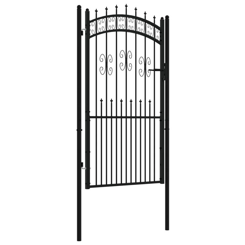 Mirador Black Metal Gate, 47.24cm H x 40.55cm W