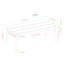 Table basse contemporaine en bois d'eucalyptus - Brun