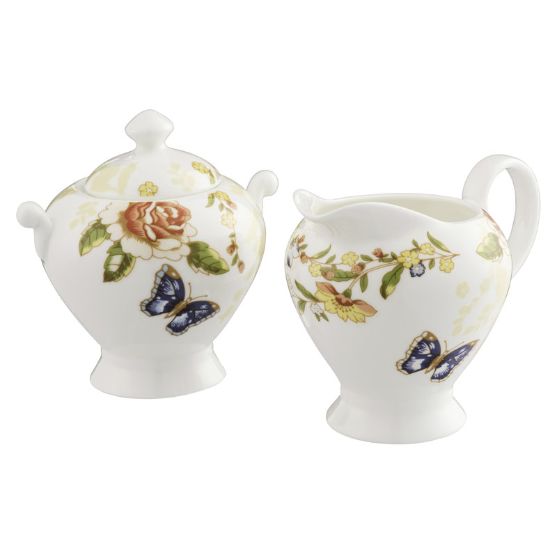 Magana Sugar And Creamer Set with Lid