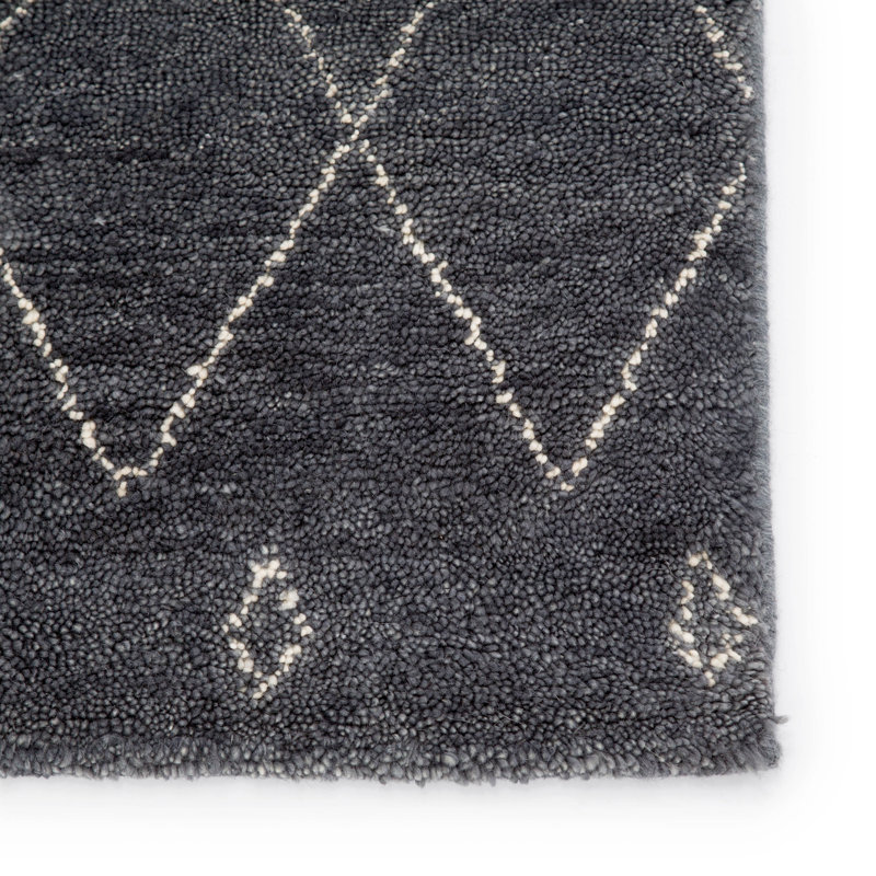 Nostalgia Handmade Wool Geometric Area Rug, Rectangle 9'6" x 13'6"