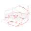 Lit en bois avec 2 tiroirs, toit et garde-corps-7425710-7425714