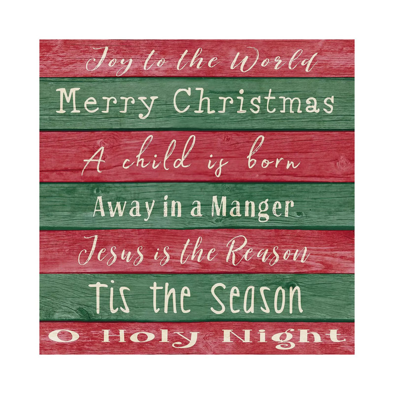 Holiday Chants Ii by Andi Metz - Wrapped Canvas Gallery-Wrapped Canvas Giclée, 30.48 cm H x 30.48 cm W
