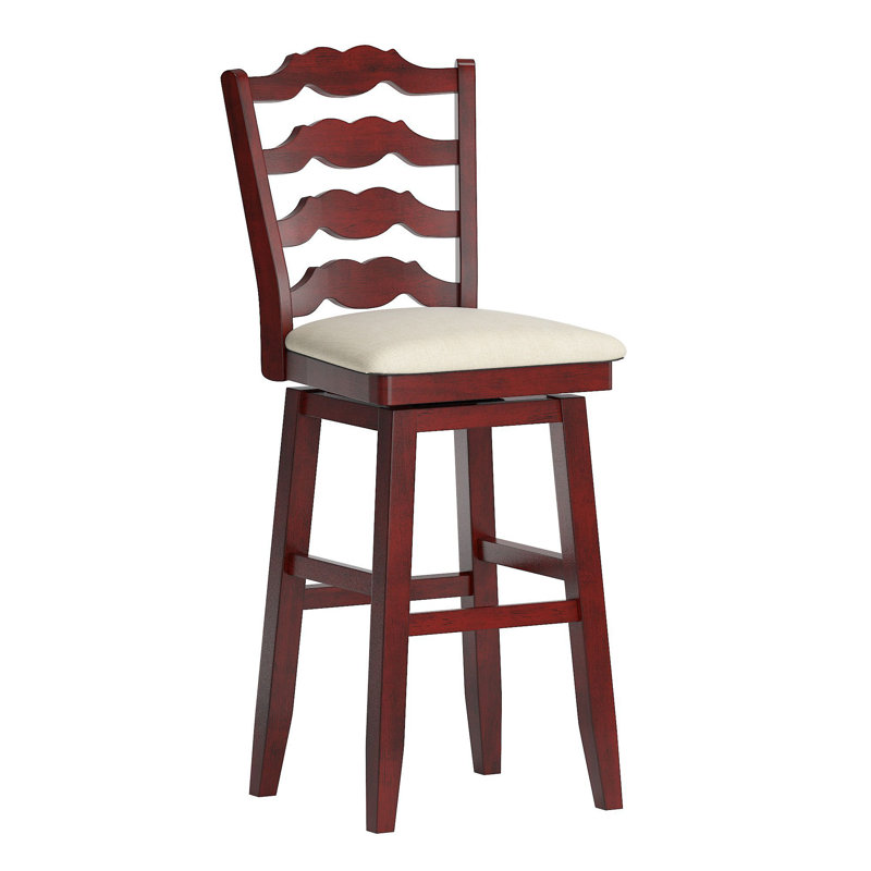 Tabouret de bar et de comptoir pivotant Fortville, Baie antique, Tabouret de bar (siège d'une hauteur de 29 po)