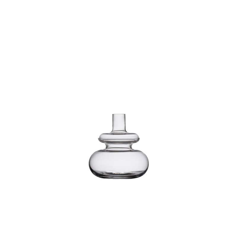 Daralynn Glass Table Vase, 25cm H x 23cm W x 23cm D, Transparent