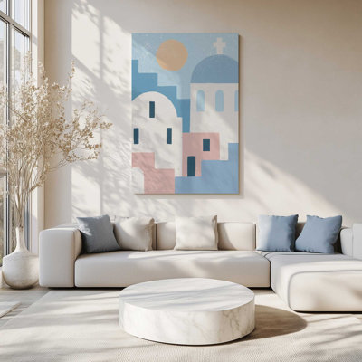 «Santorini Sunlit Dreams I», toile tendue