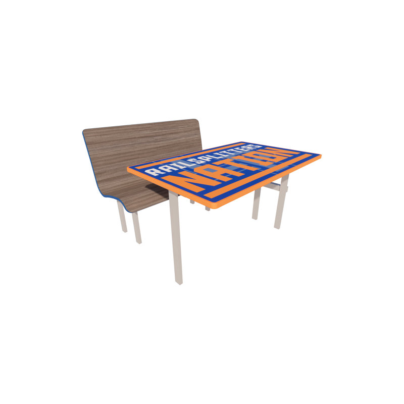 Sièges d'appoint avec table - Demi-paquet, L 60 po x l 54 po