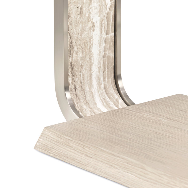 Lotus Bay C-Shaped Accent Table - Sand