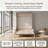 Unavere Queen Size Murphy Bed With Sofa And Led, Space Saving Foldable Design For Multi Purpose Room