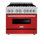 Cuisinière à carburant double Legacy avec plaque de cuisson à 6 brûleurs et four électrique avec porte de 36 po ZLINE