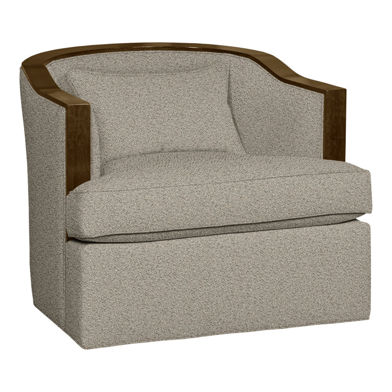 Burlingame Swivel Barrel Chair, Havana, Impala Storm