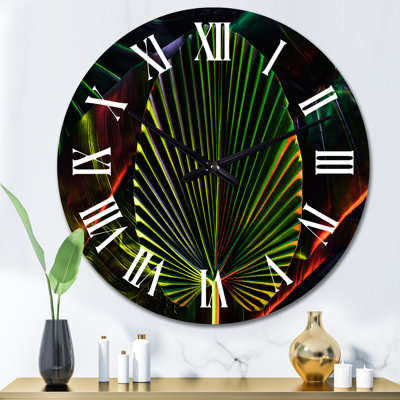 Horloge murale tropicale