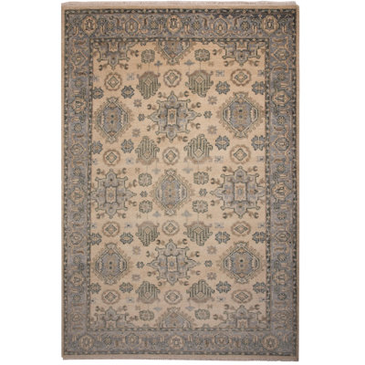 Rectangle Hand Knotted Wool Area Rug