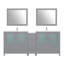  Ensemble de meuble-lavabo double 84 "avec miroir 84"-33559829