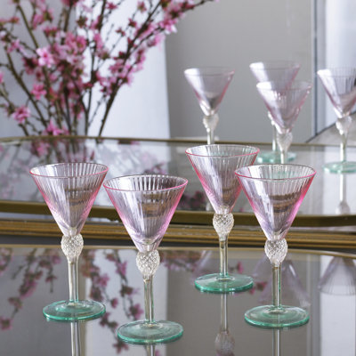 Ensemble de 4 verres GLASS Aquarelle Martini (multicolore)