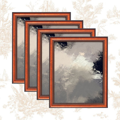 Hestia Wood Beaded Picture Frame - Set of 4