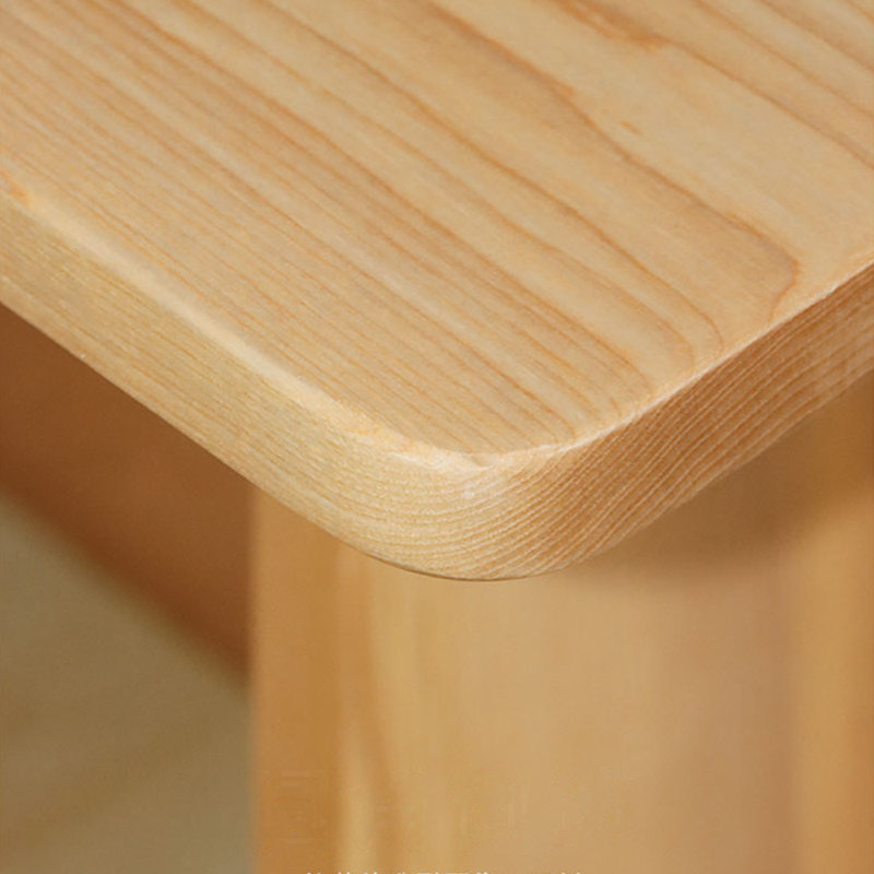 Table de salle à manger couleur bois de frêne, H 29,52 po x L 86,61 po x l 31,49 po